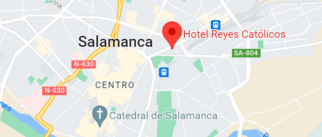 Hotel junto al centro comercial e histórico de Salamanca.